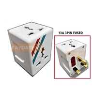 13A 3WAY MULTI UNIVERSAL SOCKET ADAPTOR