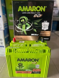 แบตใหม่เพิ่งเข้า Amaron รุ่นGO 55B24L-45ahขนาดยาว24 กว้าง13 สูง23 เซนติเมตร รับประกัน 1 ปี