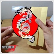 Dragon sticker, cutting sticker jdp japan dragon, embossed testur sticker