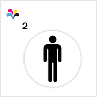 Gender sticker toilet label stickers female male symbol ladies men simbol jantina tandas perempuan l