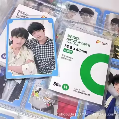 Photocard Holder Popcorn Korea Business Card Set Kpop Transparent and Acid-free Photographic Albums