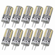 10ชิ้นหลอดไฟ LED G4 2W 3W 5W 9W 10W 12W 15W DC12V/AC220V 3014SMD ซิลิโคนโคมไฟอบอุ่นสีขาว/ขาว/ขาว L 360องศาไฟ LED