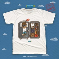 Boy and Girl "On Board" t-shirt เสื้อยืด ลายนักเดินทาง ท่องเที่ยว เสื้อคู่ เสื้อครอบครัว