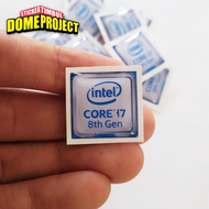 INTEL CORE i7 8th Gen Embossed PC Sticker