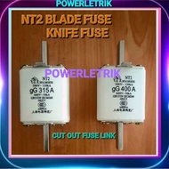 *READY STOCK* MODEL: NT2 BLADE FUSE 315A TO 400A / KNIFE FUSE 315A - 400A / CUT OUT FUSE LINK 315A 4