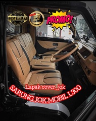 sarung jok mobil l300 pick up+bonus bungkus stir-variasi cover jok mobil mitsubishi l300-sarung jok 