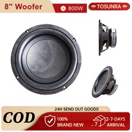 TOSUNRA 8 Inches Instrumental Speaker woofer Amplifier 800W 4 Ohms Modified Woofer Speaker Car Audio