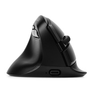 Delux M618ZD เมาส์แนวตั้งไร้สายมือซ้ายที่ชาร์จได้ตามหลักสรีรศาสตร์สูงสุด4000 DPI 2.4G บลูทูธ6ปุ่มเงี