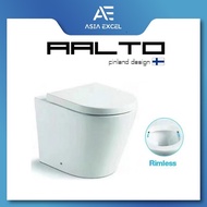 AALTO H157 RIMLESS TECHNOLOGY WHITE FLOOR MOUNT TOILET BOWL