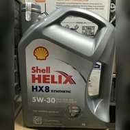 SHELL Helix HX8 5W-30 oli pelumas mesin mobil SN/CF Synthetic 4L Galon