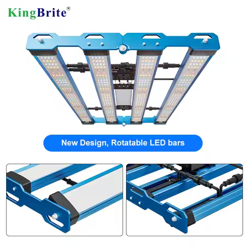 Separate Switches for UV/IR, KingBrite 240W LED Grow Light LM301H EVO Mint White Emerald Green Grow 