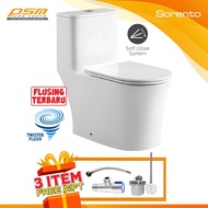 Sorento One Piece Water Closet Twister Rimless Flushing System Bathroom WC Package SRTWC8152-SH