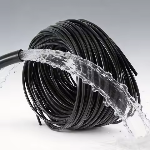 10m/20m/40m Garden Watering 3/5mm Hose Micro Drip Irrigation Water Tubing With Hole Puncher Greenhou