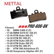 METTAL SEMI METALLIC FRONT BRAKE PAD KTM DUKE 125 RC125 DUKE 200 RC 200 DUKE 390 RC 390 ADVENTURE 39