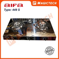 kompor gas aifa singapore 3 tungku 499s stainless