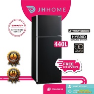 ⮄Sharp 440L J-Tech Inverter 2 Door Refrigerator SJE438MK | Peti Sejuk Peti Ais