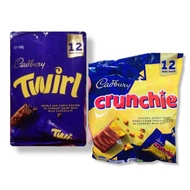 CADBURY Crunchie Bar Share Pack 180g/ Twirl Bar Share Pack 168g