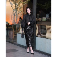 [ BOHEE ] - Long sequin skirt - Cv116