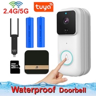 Tuya Video Doorbell 2.4G 5G Dual WiFi 1080P Outdoor Waterproof Door Bell Intercom Smart Home Wireless Door Phone Camera