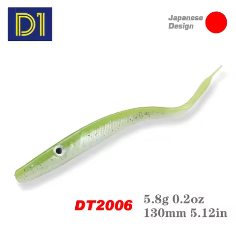 D1 Hot Fishing Lures Crazy Slug 130mm 6pcs / bag Soft Fishing Lure Bass Artificial Bait Silicone Wor