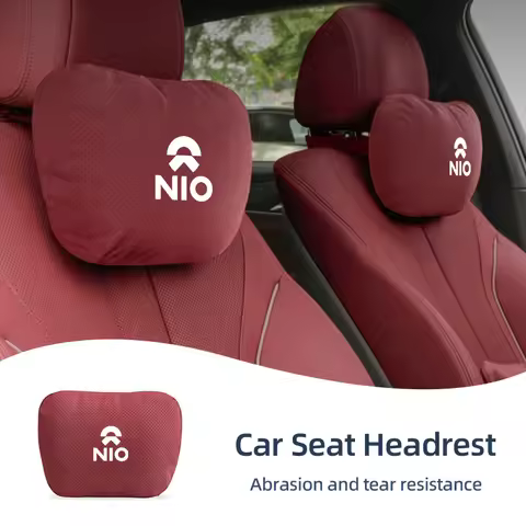 Suede Car Neck Pillow Auto Seat Headrest Cushion Auto Interior For Nio ES6 EC6 ES8 ES7 ET5 ET7 EP9 E