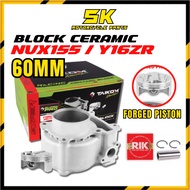 TAIKOM RACING BLOCK CERAMIC NVX NVX155 Y16ZR Y16 60MM FORGED PISTON SPEC 60 NVX V1 V2