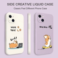 Fun Corgi Phone Case for Realme 14 14x C75 C75x GT Neo 6 SE GT6 C63 C61 13 14 Pro+ Liquid Silicone C