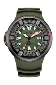 太子/銅鑼灣門市 CITIZEN 星晨錶 BJ8057-17X ISO6425認證 橄欖綠 煙灰缸 300米專業光動能潛水錶 BJ8057-17X BJ8057 軍綠 藍寶鏡 Sapphire Cry