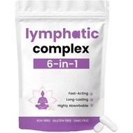 6-in-1 Lymphatic Complex - Reduce Bloat, Balance Cortisol, Full Body  | Vegan，Non-GMO