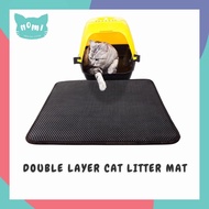 NOMI Double Layer Cat Litter Mat Trapping Mat Waterproof Eva Washable Carpet Kucing
