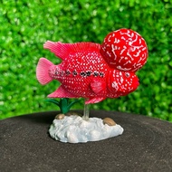 Arhat fish hook, resin arhat fish model