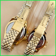 ◺ ☃ Technomarine  couple WatchWaterproof Sports Stainless Steel Gold Business  Multifunction Calend