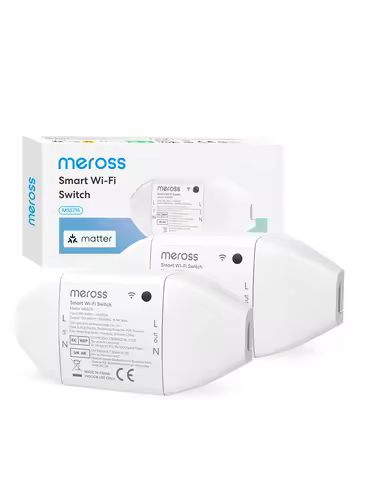 Meross Matter Smart DIY Wi-Fi Switch with Energy Monitor Remote and Voice Control Support Homekit