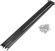 Set of 20 13G Bicycle Spokes 277 mm Bicycle Spokes 304 Stainless Steel Black