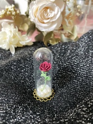 美女與野獸微鉤針玫瑰