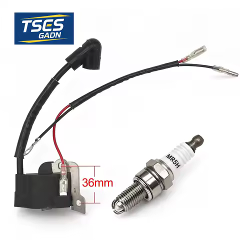 TSES High Quality Ignition Coil Spark Plug Kit for 140F/GX35 4-Stroke Engine, Lawn Mower/Brush Cutte