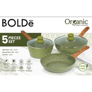 Panci Bolde ORGANIC GREEN PAN 5 pcs set Bolde Organic Green Cookware