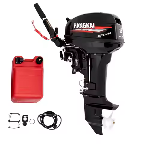 18HP 2-Stroke Outboard Motor 13.2KW 246CC Fishing Boat Engine Tiller Control CDI Water Cooling Syste