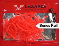 SOFTLURE UL PADDLE TAIL 5cm (BONUS HOOK) LAZARUS isi 50 pcs