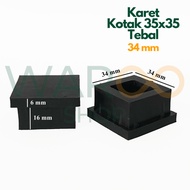Rubber Protector for Furniture Feet, Table, Chair, Cupboard Rack, Pipe Hole Cover, Iron Block, Hollo