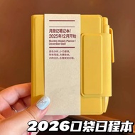 planner planner book 2026 2026 Pocket Schedule Book Simple A7 Daily Planner Weekly Diary High-value 