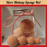 Biore make up sponge set (4 pieces)