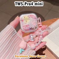 【High quality】For TWS-Pro4 mini Case Casing Soft Silicone Earphone Case Sweet Cute Cartoon