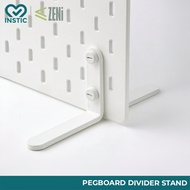 ZENi Pegboard Divider Stand | Set of 2 Desk Freestanding Pegboard Stand Accessories Pegboard Desk Mo