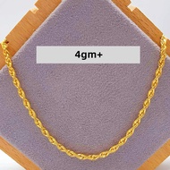 916 Gold Hollow Rope Chain ( 4gm+)