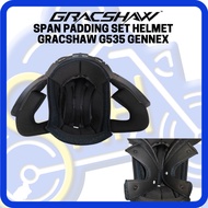 PADDING HELMET GRACSHAW GENNEX G535 SPAN SPONGE HELMET G535 SET SIZE HELMET PADDING