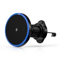 Magsafe 15w Wireless Charger Car Mount Phone Holder for Iphone 16 15 Pro