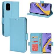 Casing For Samsung Galaxy A51 A71 A42 A70 Case Lychee Pattern Leather Flip Case For Samsung A81 A 71 5G Wallet Card Slot Bracket Phone Cover