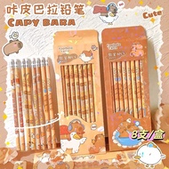 Pencil Kapibara Wooden 8pcs Capybara Elementary School Stationery HB ins Cartoon Cute
