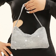 GFS store New rhinestone mini shiny armpit bag Diamond-set niche shoulder dinner bag